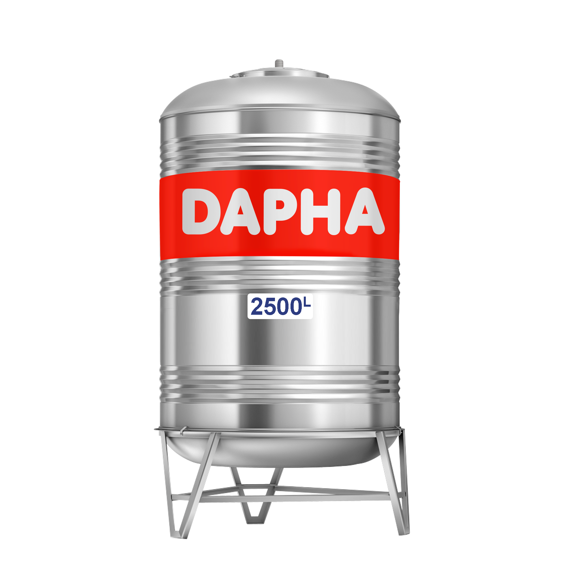Dapha - Bồn nước inox 2500L đứng Alpha 1 Bon Alpha 2500L